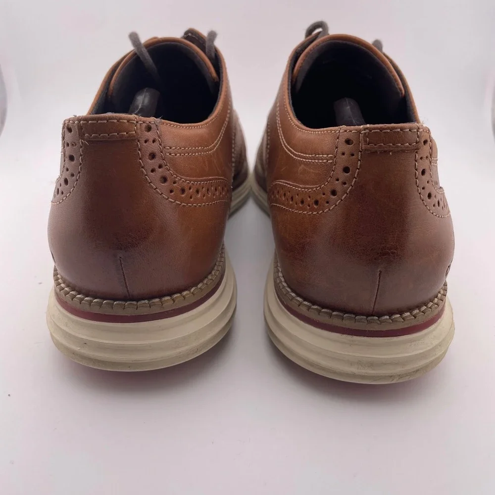Cole Haan Original Grand‎ Wingtip Oxford Shoes Brown Leather Lace Up Size 10.5M